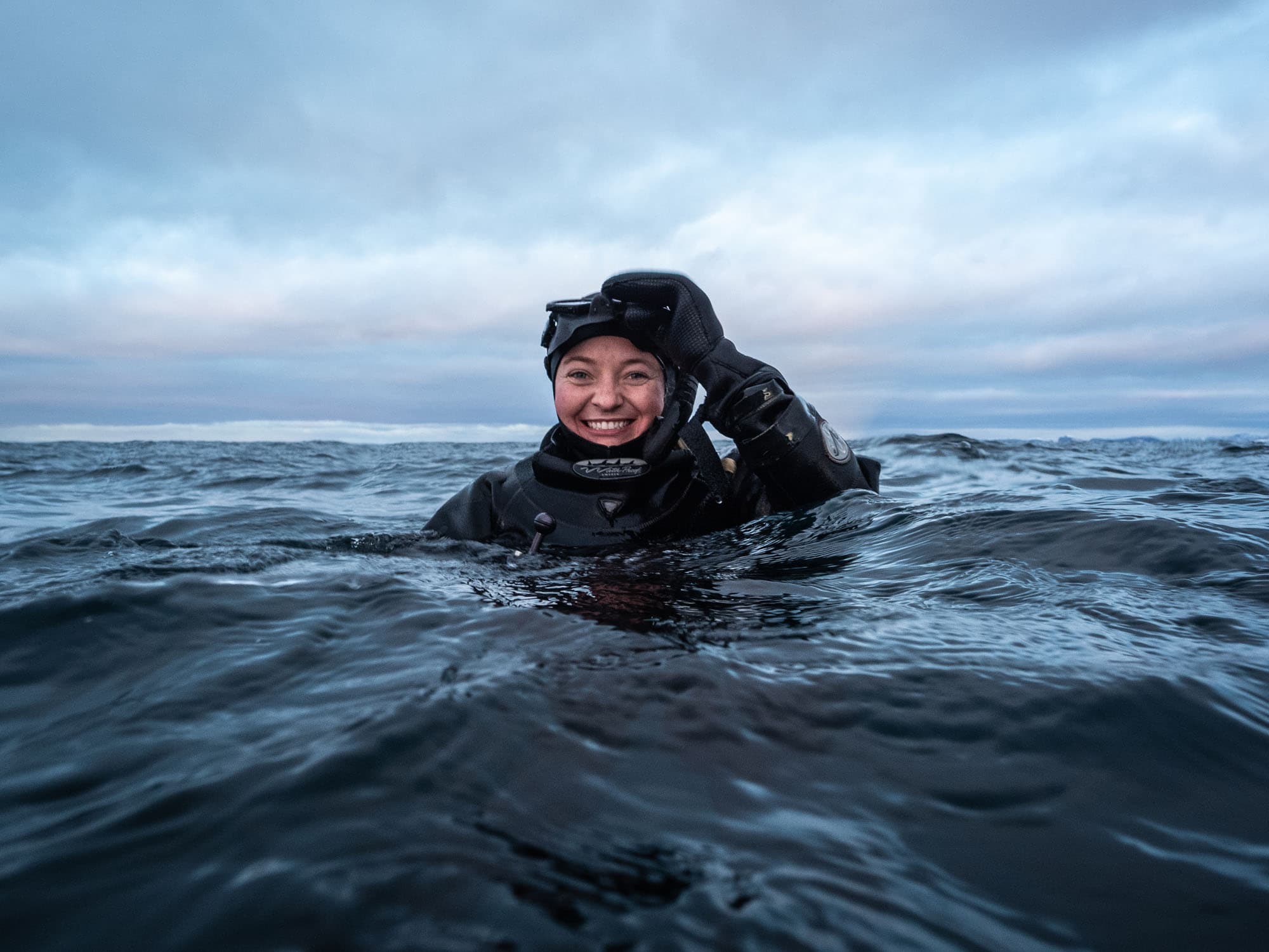 Happy snorkeler